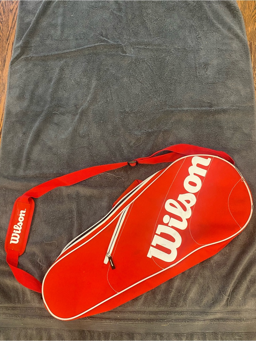 Wilson Red Tennis Racket Bag - Shoulder Case